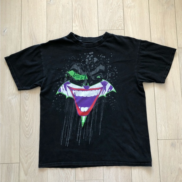 Batman Black Joker T-Shirt Made in Mexico - Picture 1 of 7